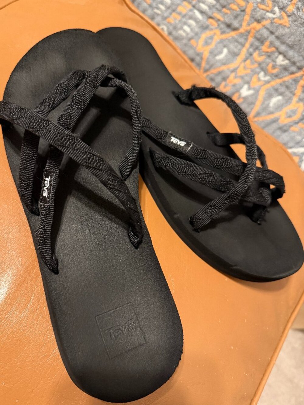 Olowahu Flip-Flop Sandals | Women’s Size 10 | Black